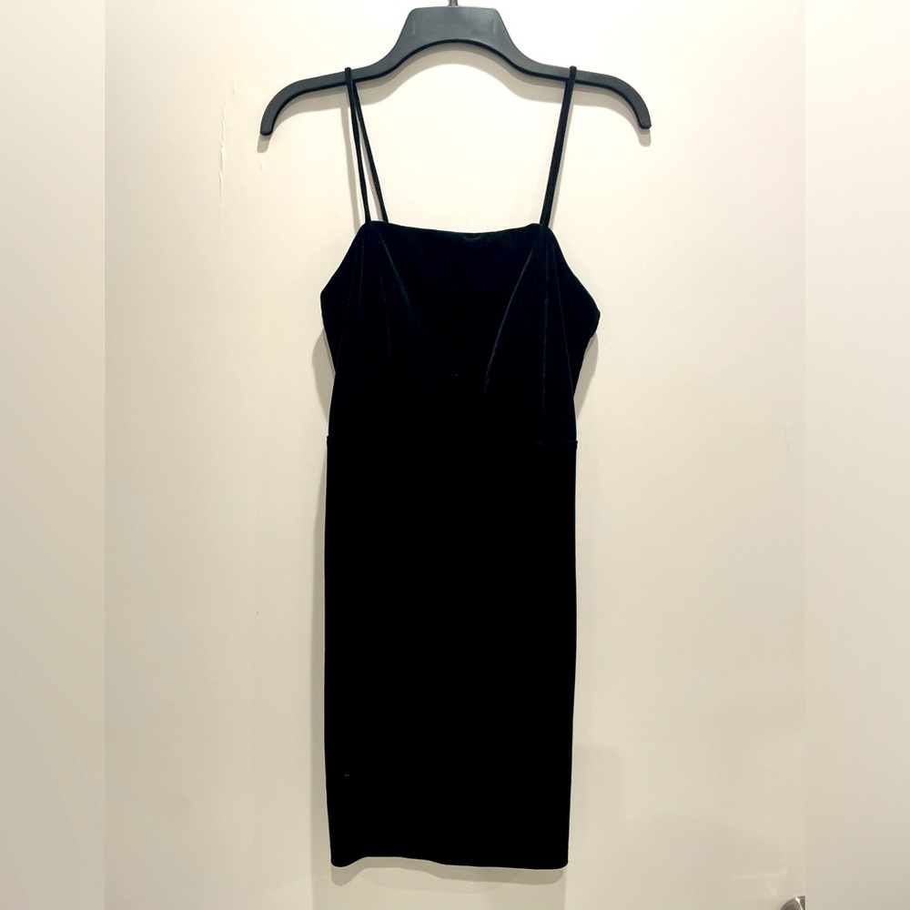 Black Velvet Mini Dress